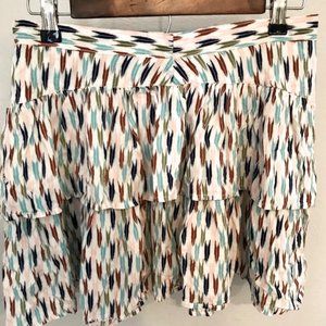 Bethany Mota | Tribal Multicolored Ruffled Skirt